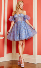 Adora Design 1028 - Fully Embellished Sweetheart A-Line Dress