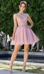 Adora Design 1065 - Sweetheart Short Layered Dress