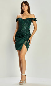 Adora Design 1084 - Sweetheart Sheath Floral Applique Dress