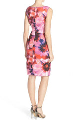 Adrianna Papell - Sleeveless Floral Print V-Neck Dress 11252350SC