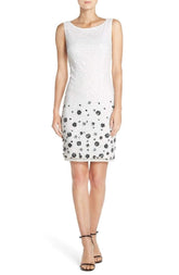 Adrianna Papell - Bateau Sleeveless Embellished Dress 41931450SC