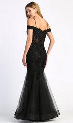 Adora Design 3005 - Mermaid Skirt Beaded Applique Prom Dress