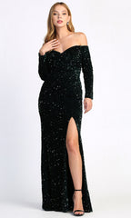 Adora Design 3058 - Off Shoulder Sweetheart Fitted Prom Dress