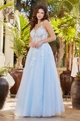 Adora Design 3089 - Embroidered Layered A-Line Dress