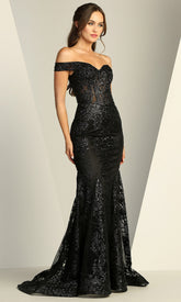 Adora Design 3123 - Mermaid Skirt Sparkling Applique Prom Dress