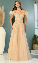 Adora Design 3143 - Plunging Sweetheart Cold Shoulder Prom Dress