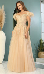 Adora Design 3143 - Plunging Sweetheart Cold Shoulder Prom Dress