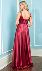 Adora Design 3147 - Wide Strap A-Line Formal Dress