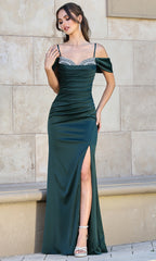 Adora Design 3191 - Sweetheart Ruched Prom Dress with Beaded Trim