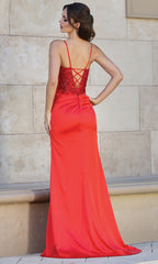 Adora Design 3192 - Ruched V-Neckline Sheath Evening Dress