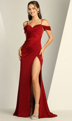 Adora Design 3196 - Ruched Detail Lace-Up Back Prom Dress
