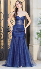 Adora Design 3207 - Sweetheart Corset Mermaid Long Dress