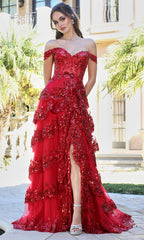 Adora Design 3214 - Sparkling Lace Sweetheart A-Line Dress