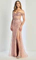 Adora Design 3238 - Sweetheart Illusion Corset Sparkling Gown