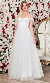 Adora Design 3244-01 - Layered A-Line Sweetheart Bridal Dress