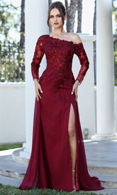 Adora Design 3245-03 - Asymmetric A-Line Gown