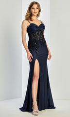 Adora Design 3250 - Sleeveless Dazzling Beaded Evening Gown
