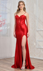 Adora Design 3291 - Corset Bodice Applique Sweetheart Gown