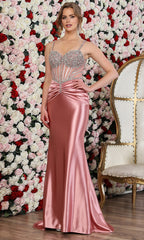 Adora Design 3294 - Scoop Back Sweetheart Embellished Gown