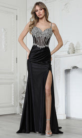 Adora Design 3351 - Sleeveless Crystal Beaded Prom Gown