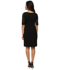 Adrianna Papell - 14249310SC Lace V-Neck Sheath Dress