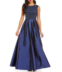 Aidan Mattox - 54471390SC Sleeveless Beaded Bodice Long Dress
