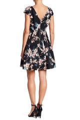 Adrianna Papell - Faille Floral Print A-Line Dress AP1D100550SC