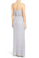 Adrianna Papell - Spaghetti Straps Blouson Laced Dress AP1E201290SC
