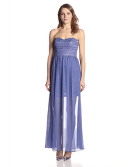 Adrianna Papell - 231M48940SC Strapless Embellished Long Dress