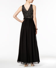 Adrianna Papell - Sleeveless Embellished Evening Dress 191910790SC