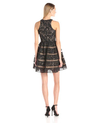 Aidan Mattox - 151A98650SC Sleeveless Fit and Flare Cocktail Dress