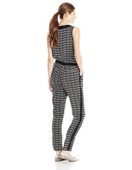 Adrianna Papell - Sleeveless V-Neck Print Jumpsuit 16PD10320SC