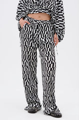 BARI CHECKERED TROUSER