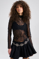 BODY LINES TRIM DETAILED MESH TOP