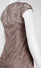 Adrianna Papell - 41877530SC Cap Sleeves Lace Short Dress