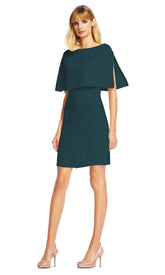 Adrianna Papell - Popover A-Line Fitted Dress AP1D100716SC