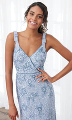 Adrianna Papell Platinum 40397 - Beaded A-Line Long Dress
