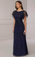 Adrianna Papell Platinum 40418 - Formal Full Length Sheath Gown