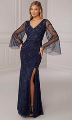 Adrianna Papell Platinum 40419 - Sheath Evening Gown