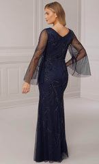 Adrianna Papell Platinum 40419 - Sheath Evening Gown