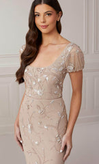 Adrianna Papell Platinum 40423 - Simple Slit Dress
