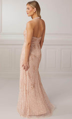 Adrianna Papell Platinum 40426 - Jeweled Column Prom Gown
