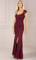 Adrianna Papell Platinum 40433 - Sequin Scoop Neck Dress