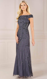 Adrianna Papell Platinum 40435 - Off-Shoulder Dress