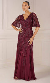 Adrianna Papell Platinum 40436 - Flutter Beaded Dress
