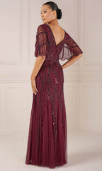 Adrianna Papell Platinum 40436 - Flutter Beaded Dress