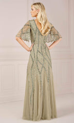 Adrianna Papell Platinum 40436 - Flutter Long Dress