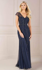 Adrianna Papell Platinum 40442 - V-Neck Dress