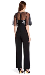Adrianna Papell - AP1E205755SC Flutter Sleeves Jumpsuit