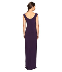 Adrianna Papell - Cross-Front Cutout Bodice Long Gown AP1E201175SC